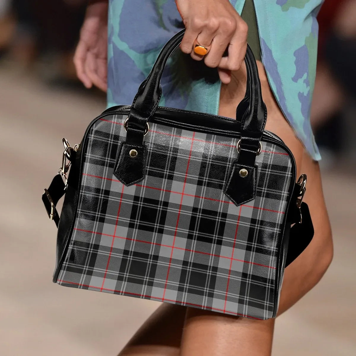 Moffat Modern Tartan Plaid Shoulder Handbag