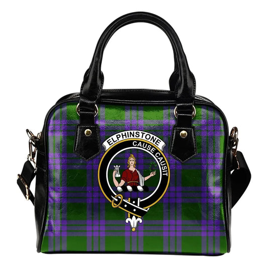 Elphinstone Tartan Crest Shoulder Handbag