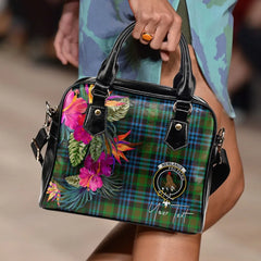 Newlands Tartan Hibiscus Shoulder Handbag