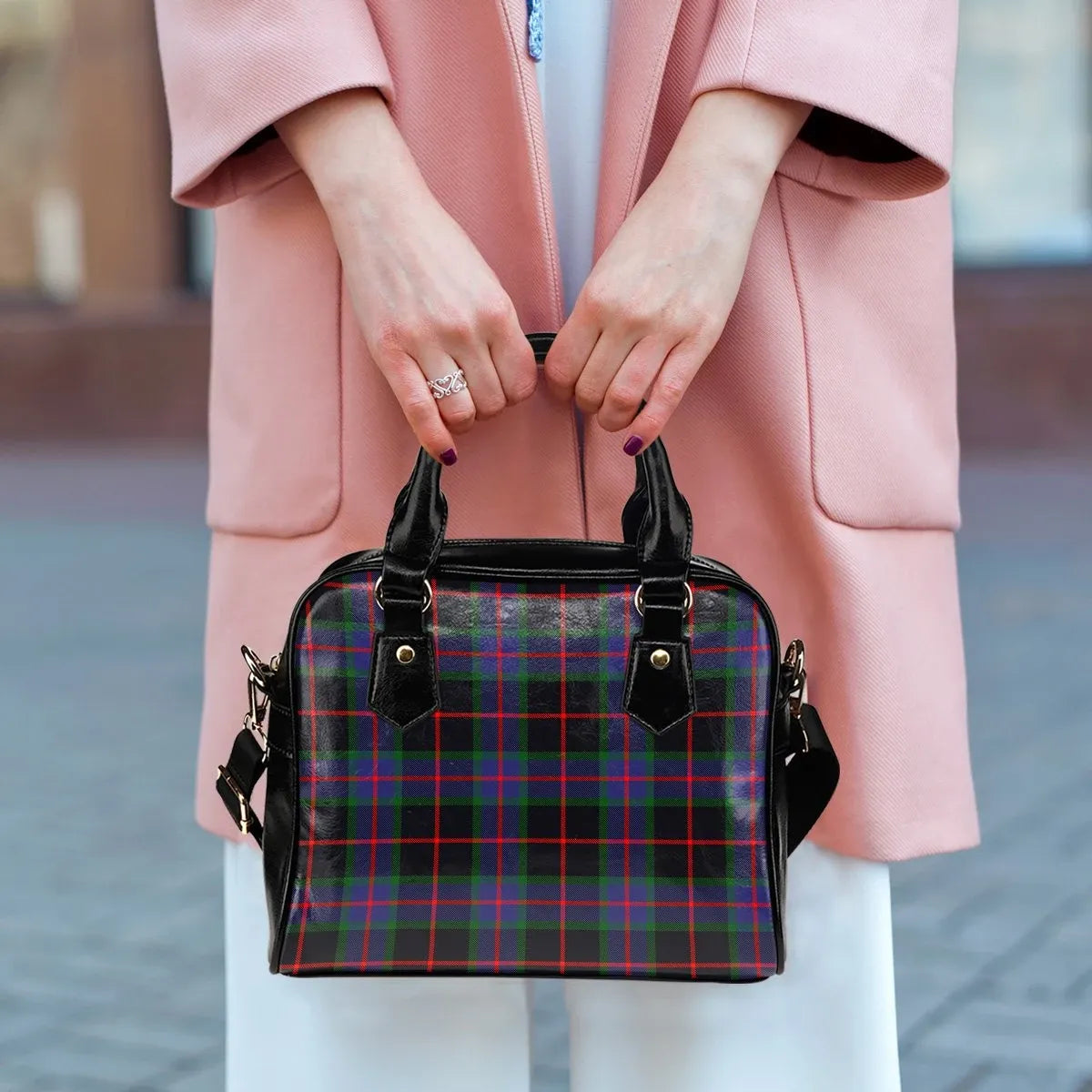 Nairn Tartan Plaid Shoulder Handbag