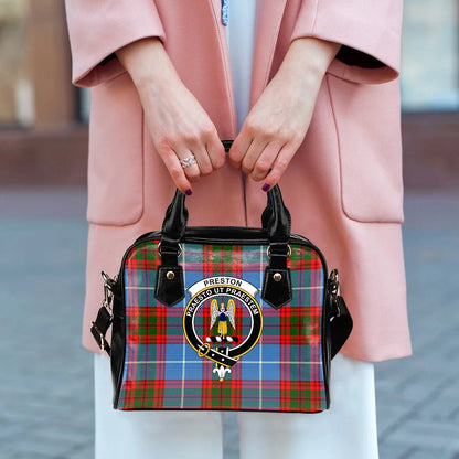 Preston Tartan Crest Shoulder Handbag