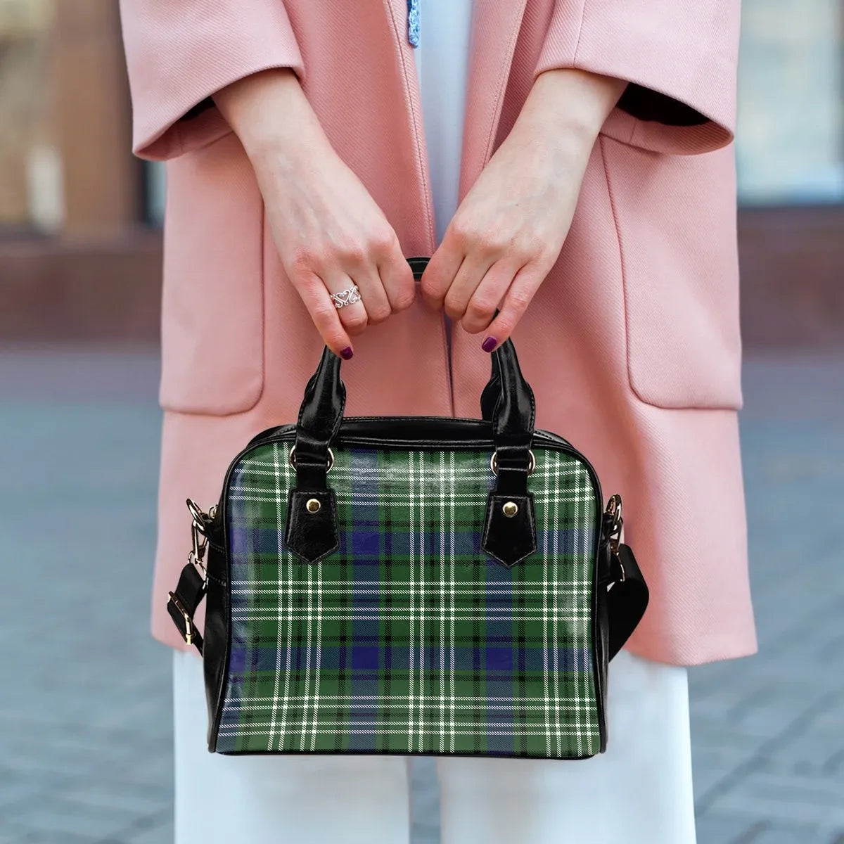 Blyth Tartan Plaid Shoulder Handbag