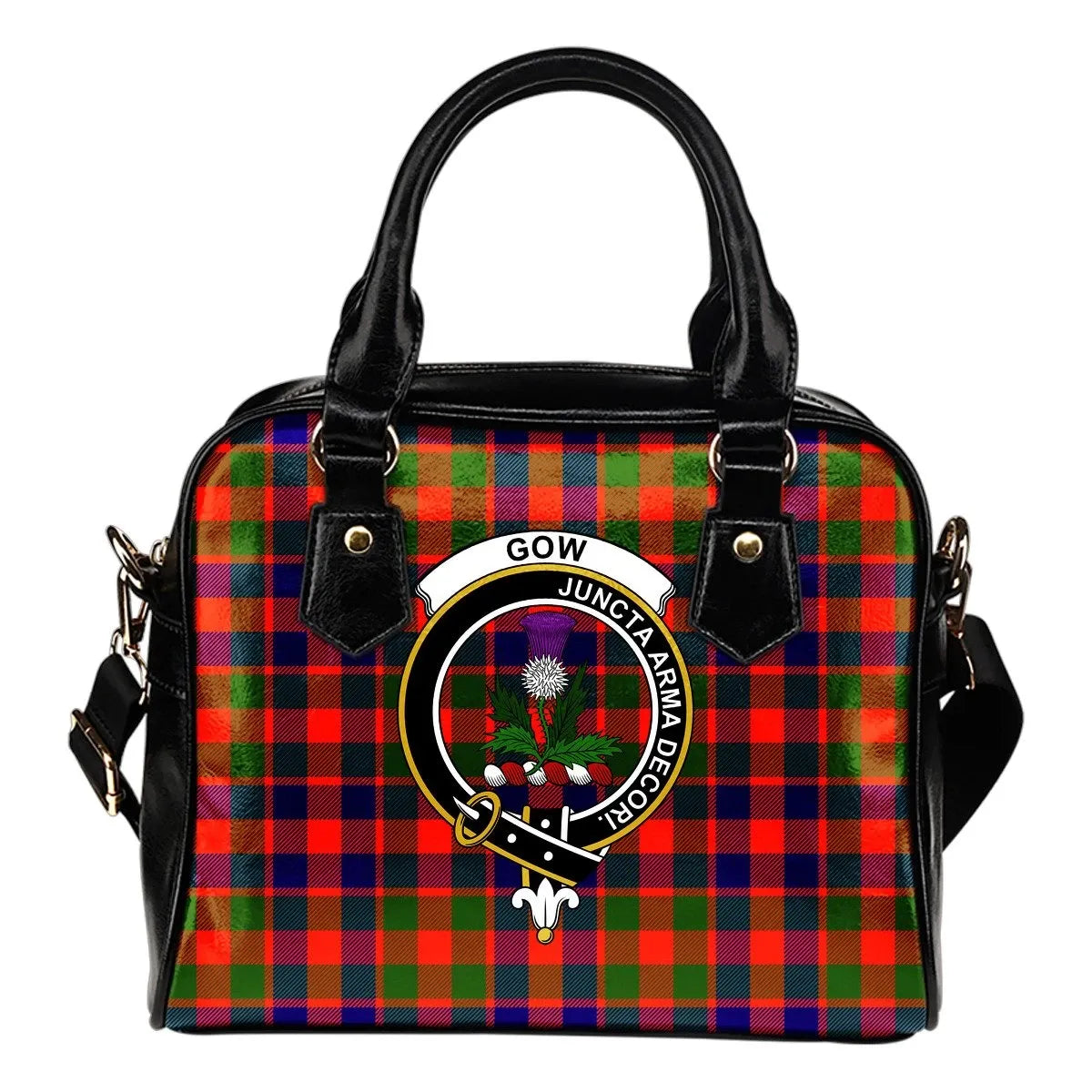 Gow of Skeoch Tartan Crest Shoulder Handbag