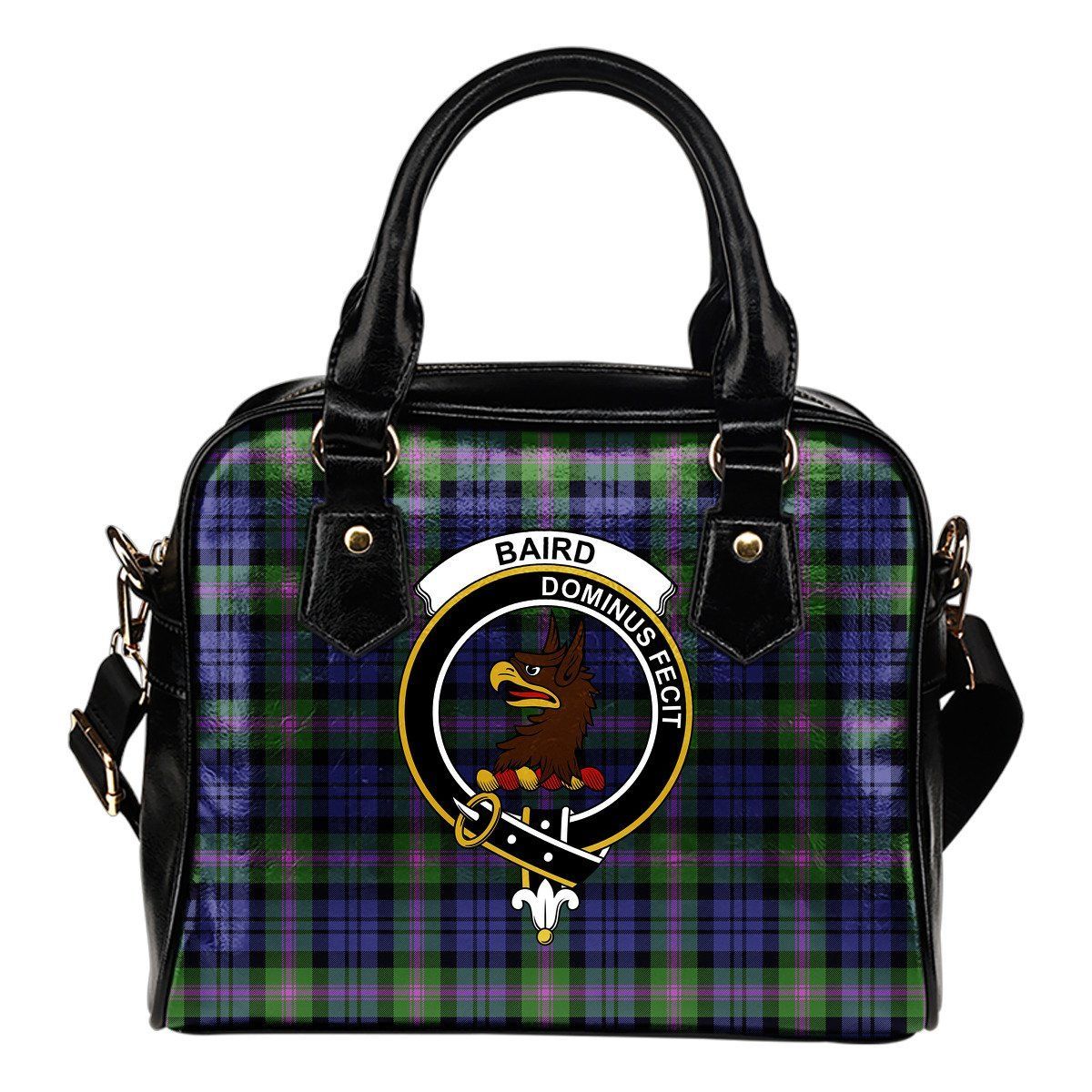 Baird Modern Tartan Crest Shoulder Handbag