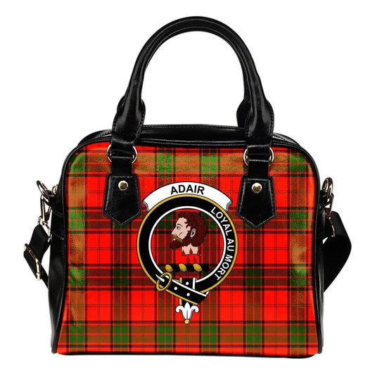 Adair Tartan Crest Shoulder Handbag