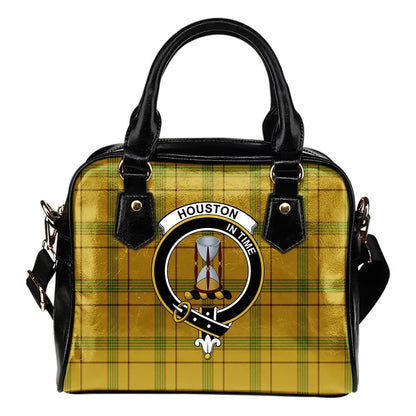 Houston Tartan Crest Shoulder Handbag