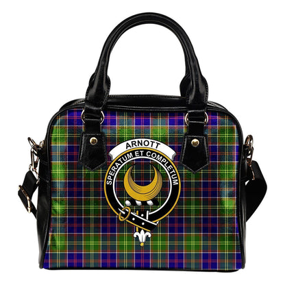 Arnott Tartan Crest Shoulder Handbag