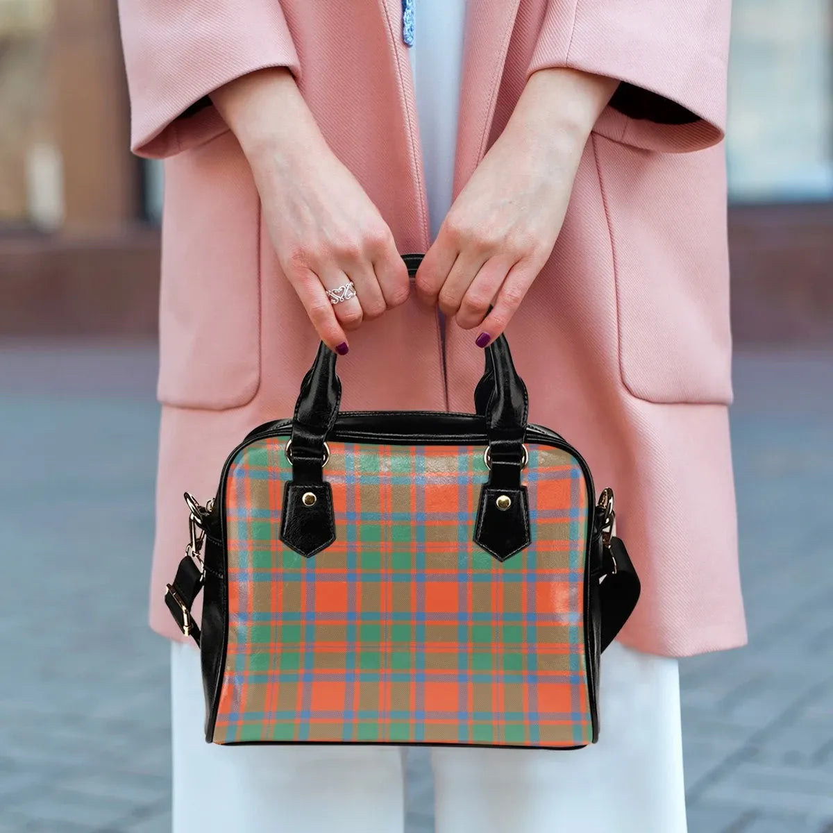 MacKintosh Ancient Tartan Plaid Shoulder Handbag