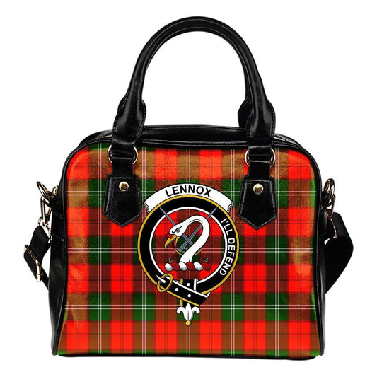 Lennox Tartan Crest Shoulder Handbag