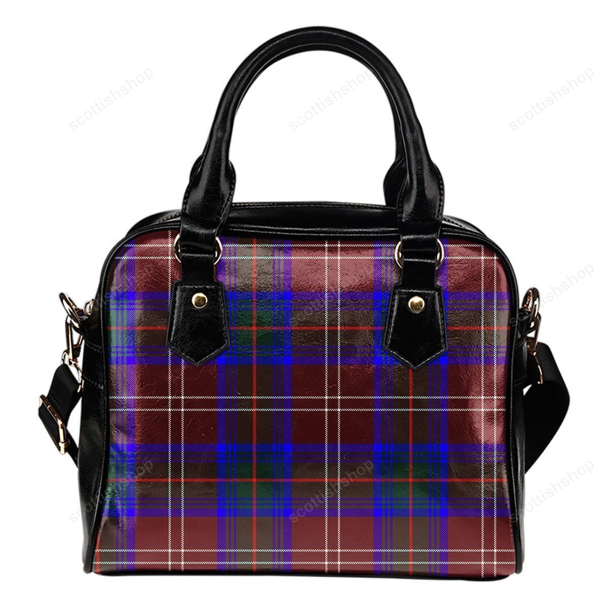 Chisholm Hunting Modern Tartan Plaid Shoulder Handbag