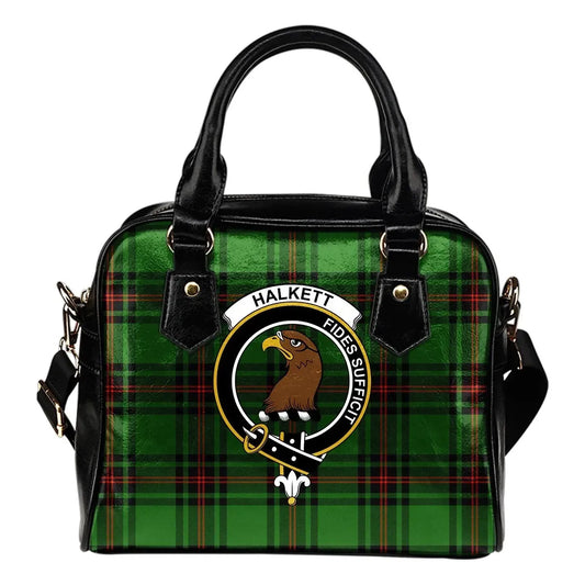 Halkett Tartan Crest Shoulder Handbag