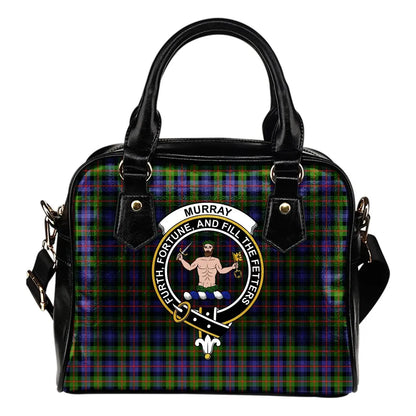 Murray of Atholl Modern Tartan Crest Shoulder Handbag