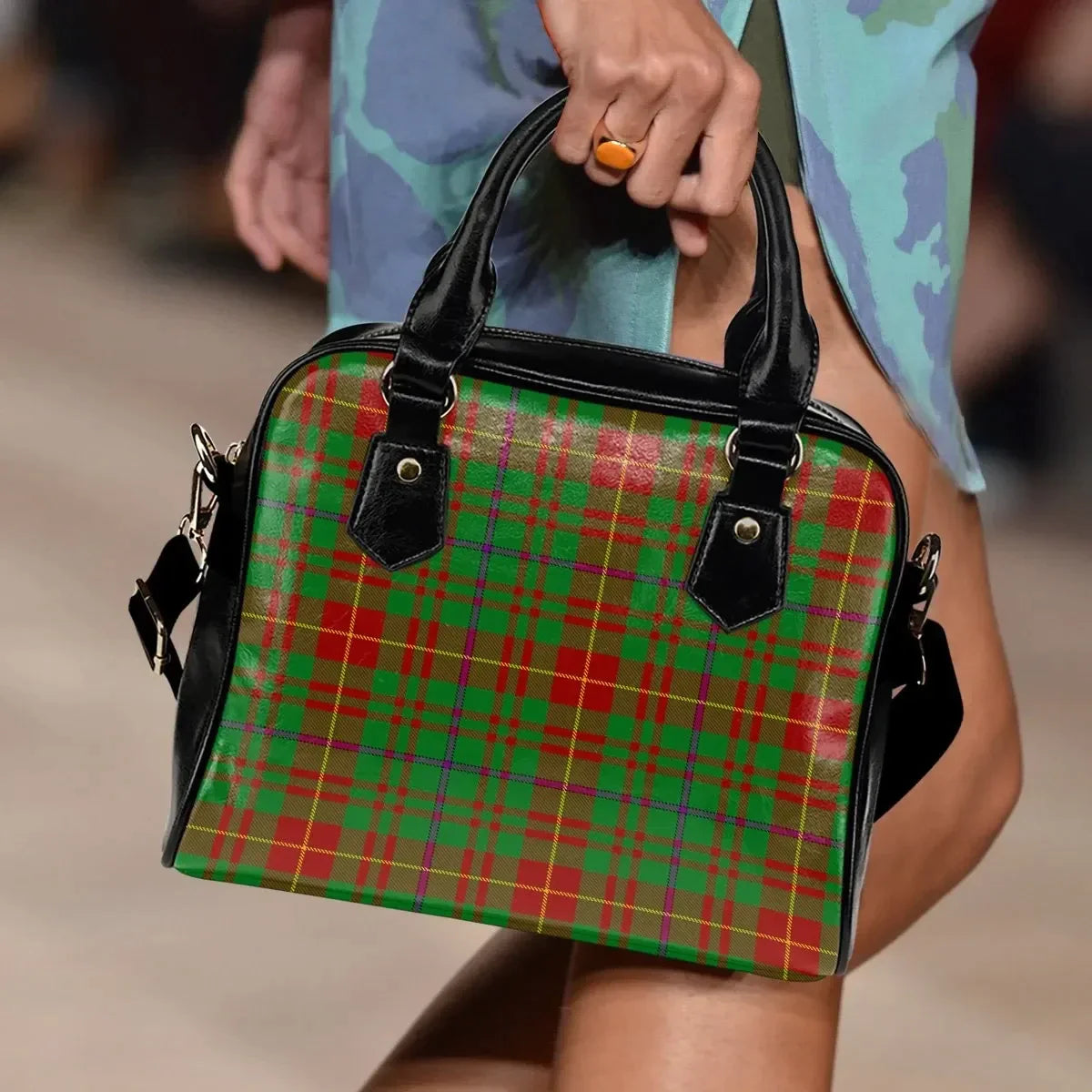 Fulton Tartan Plaid Shoulder Handbag