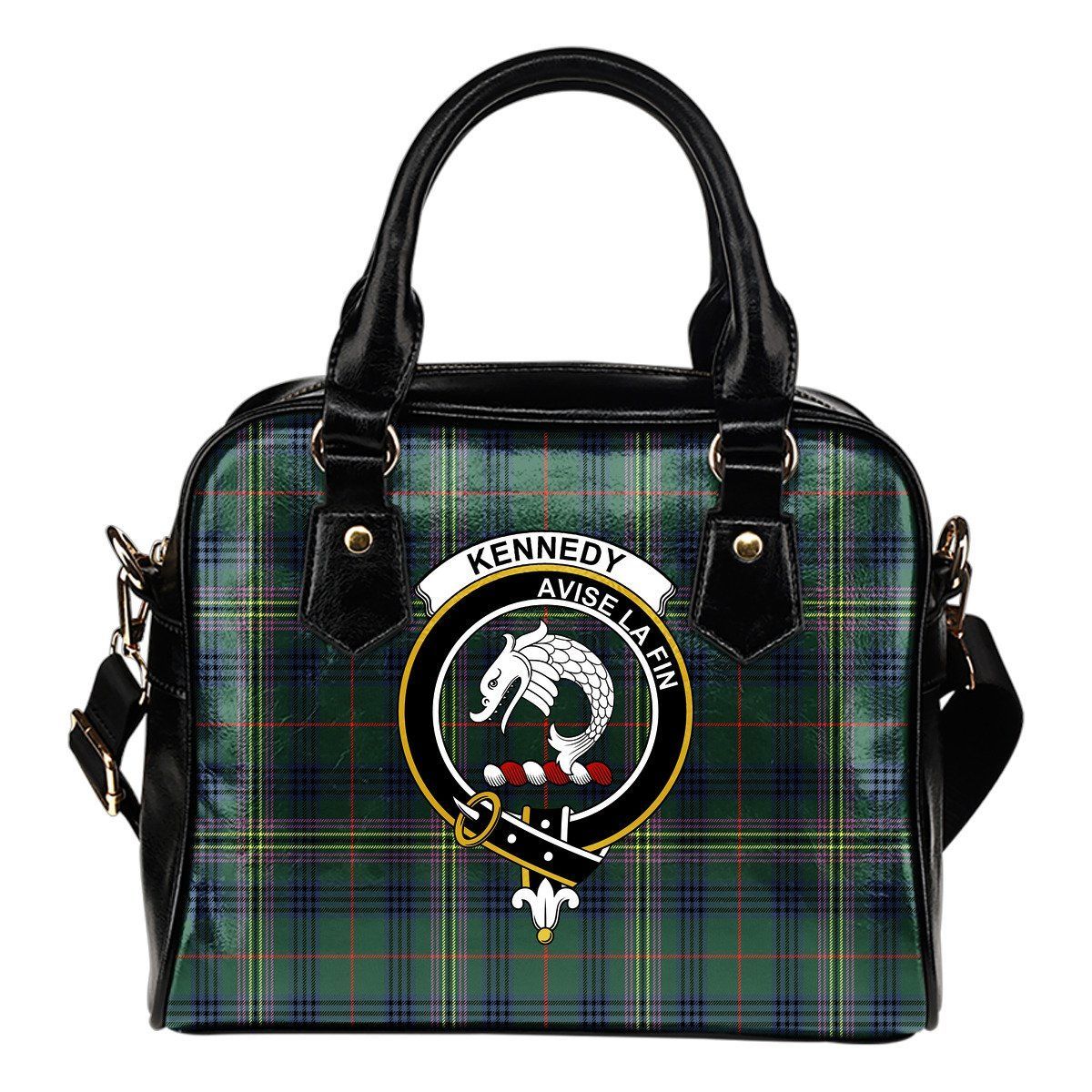 Kennedy Modern Tartan Crest Shoulder Handbag