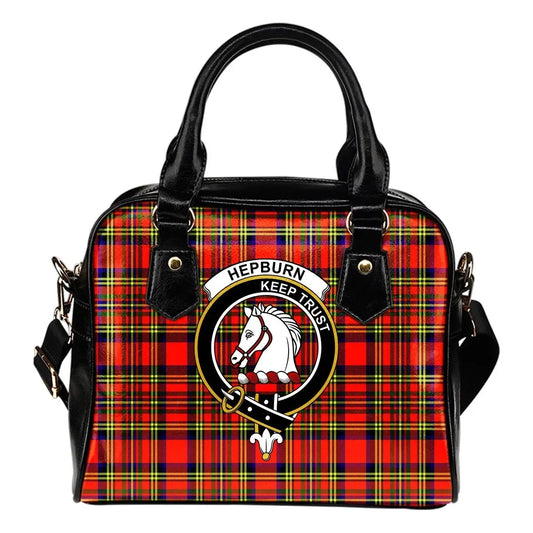 Hepburn Tartan Crest Shoulder Handbag