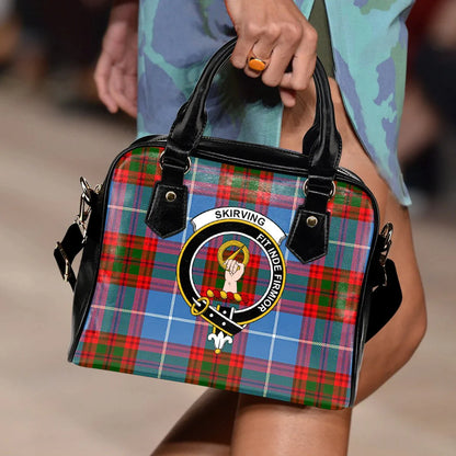 Skirving Tartan Crest Shoulder Handbag