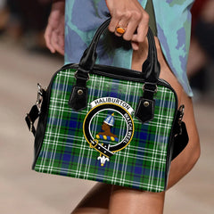 Haliburton Tartan Crest Shoulder Handbag