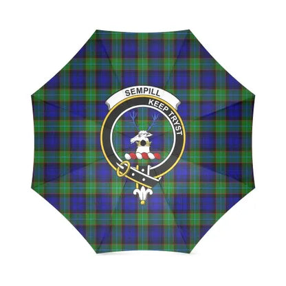 Sempill Modern Tartan Crest Umbrellas