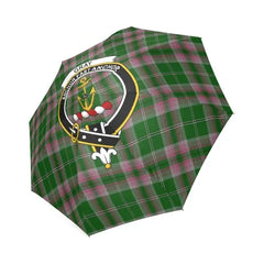 Gray Hunting Tartan Crest Umbrellas