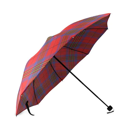 Leslie Modern Tartan Crest Umbrellas