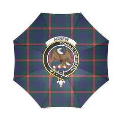 Agnew Modern Tartan Crest Umbrellas