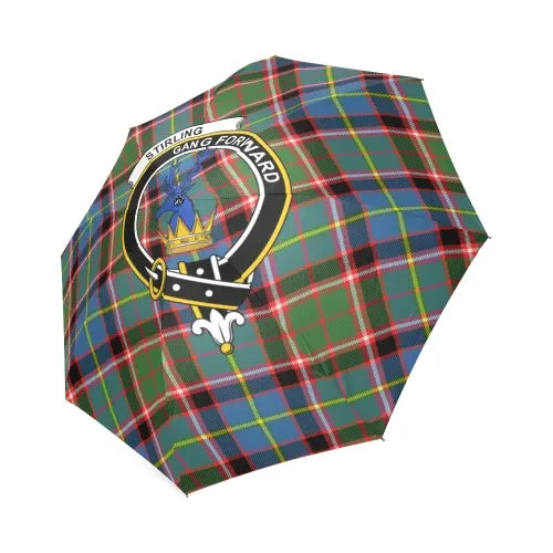 Stirling (Of Cadder-Present Chief) Tartan Crest Umbrellas