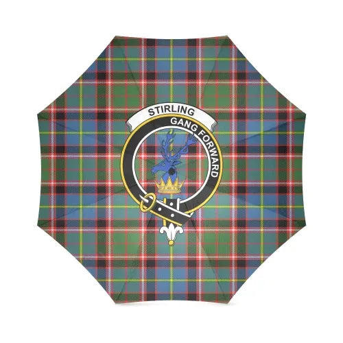 Stirling (Of Cadder-Present Chief) Tartan Crest Umbrellas