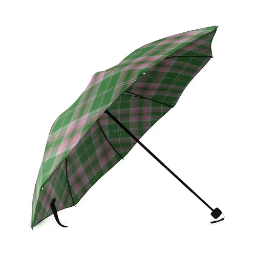 Gray Hunting Tartan Crest Umbrellas