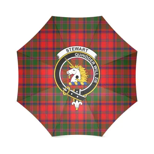 Stewart Of Appin Tartan Crest Umbrellas