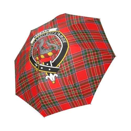 Macbain Tartan Crest Umbrellas