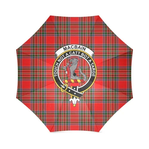 Macbain Tartan Crest Umbrellas