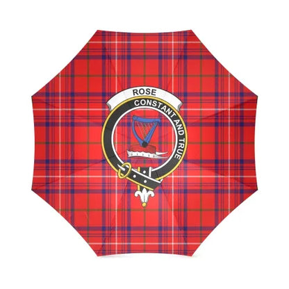 Rose Tartan Crest Umbrellas