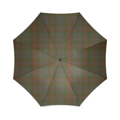 Gray Tartan Plaid Umbrellas