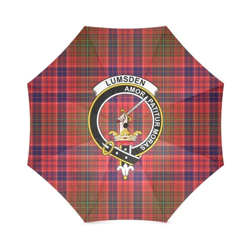 Lumsden Modern Tartan Crest Umbrellas