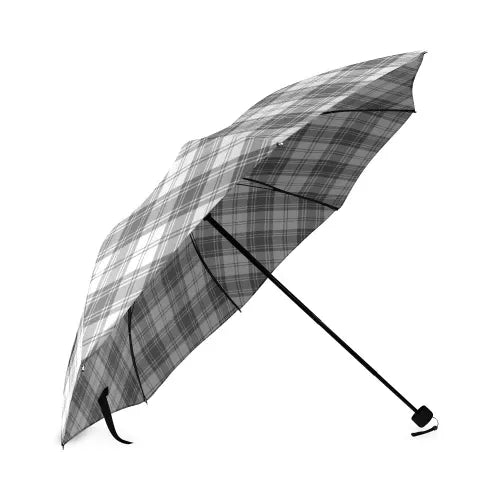 Douglas Grey Modern Tartan Plaid Umbrellas