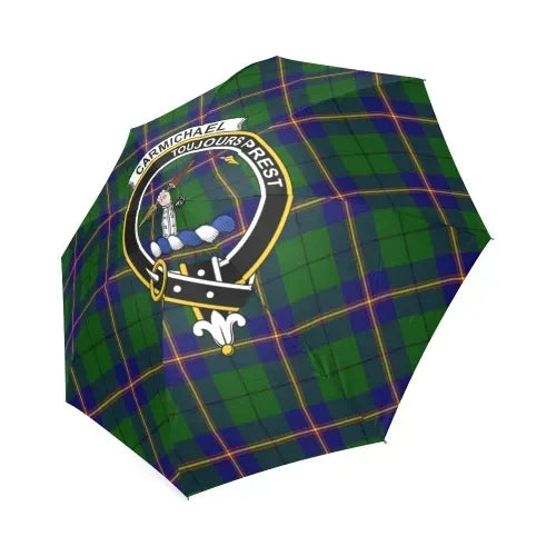 Carmichael Modern Tartan Crest Umbrellas