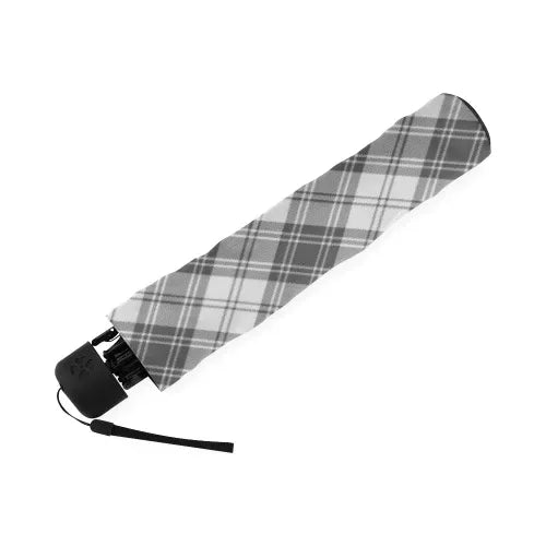 Douglas Grey Modern Tartan Plaid Umbrellas