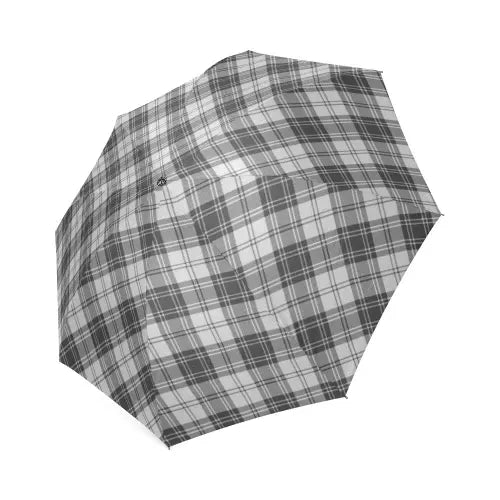 Douglas Grey Modern Tartan Plaid Umbrellas