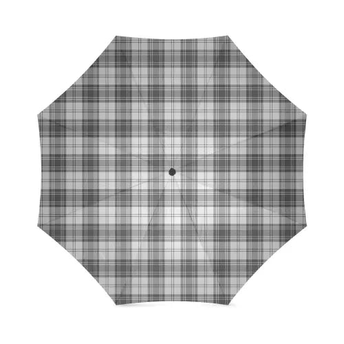 Douglas Grey Modern Tartan Plaid Umbrellas