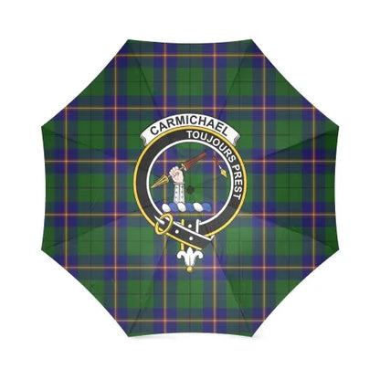 Carmichael Modern Tartan Crest Umbrellas