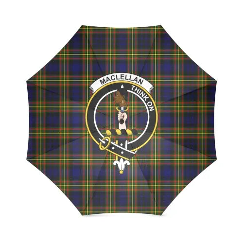 Maclellan Modern Tartan Crest Umbrellas