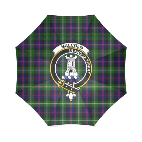 Malcolm Modern Tartan Crest Umbrellas