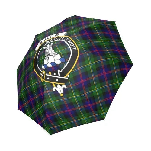 Malcolm Modern Tartan Crest Umbrellas