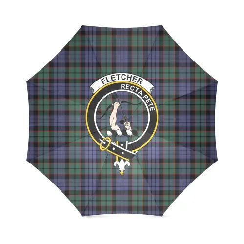 Fletcher Modern Tartan Crest Umbrellas