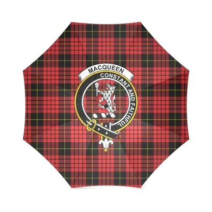 Macqueen Modern Tartan Crest Umbrellas