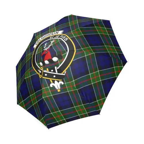 Colquhoun Modern Tartan Crest Umbrellas