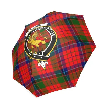 Nicolson Modern Tartan Crest Umbrellas