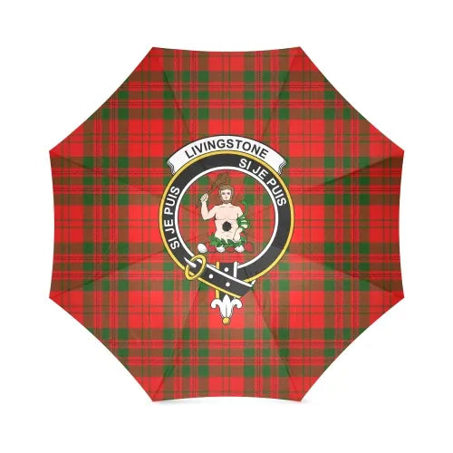 Livingstone Modern Tartan Crest Umbrellas