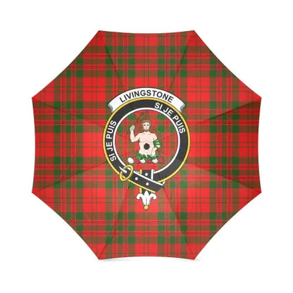 Livingstone Modern Tartan Crest Umbrellas