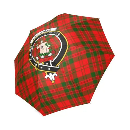 Livingstone Modern Tartan Crest Umbrellas